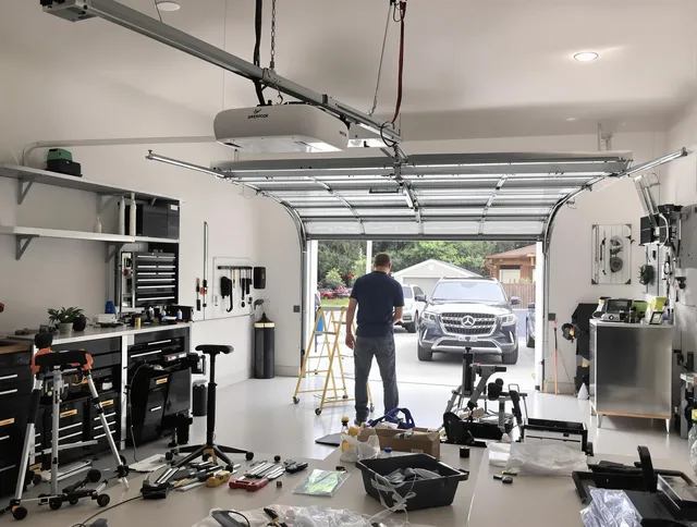 Garage door opener installation by Branford Garage Door Repair in Branford