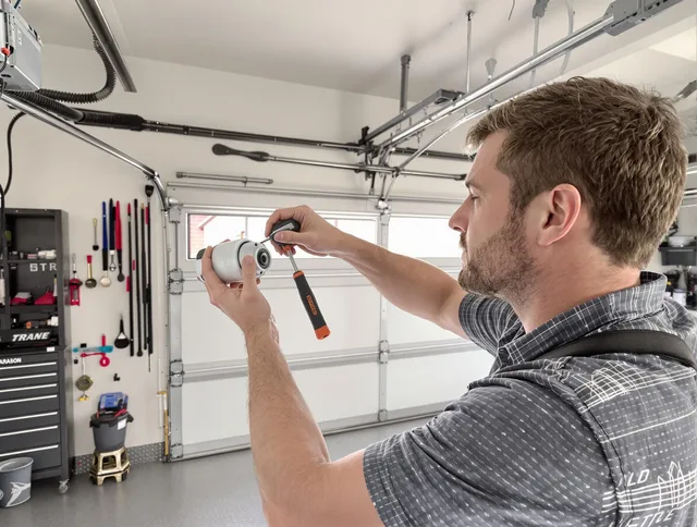 Garage door opener repair service by Branford Garage Door Repair in Branford