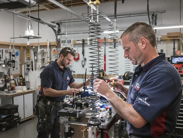Garage door spring repair service by Branford Garage Door Repair in Branford